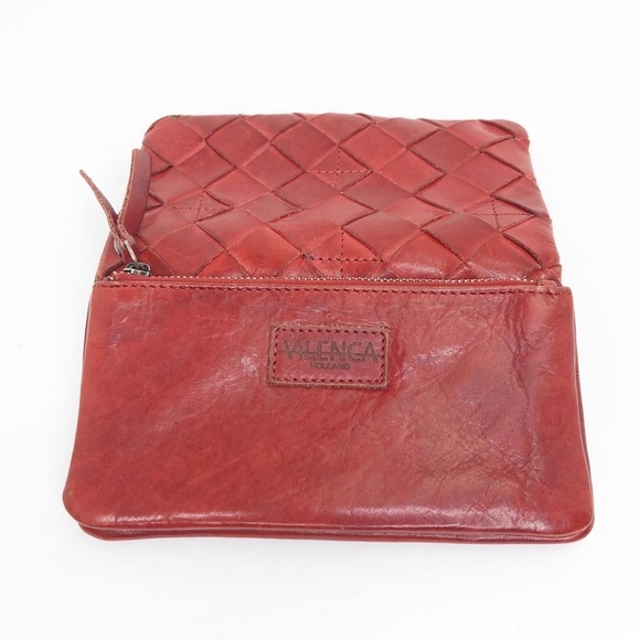 Vilenca red leather Woven wallet - Picture 10 of 13